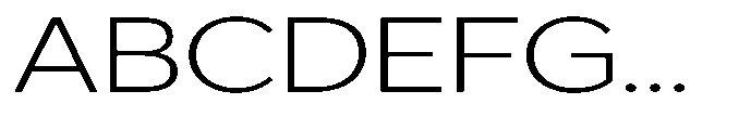 GS Haritsa Extra Light Expanded Font UPPERCASE