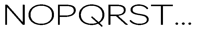 GS Haritsa Extra Light Expanded Font UPPERCASE