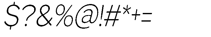 GS Haritsa Extra Light Italic Condensed Font OTHER CHARS