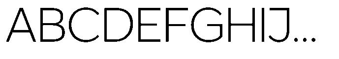GS Haritsa Extra Light Font UPPERCASE
