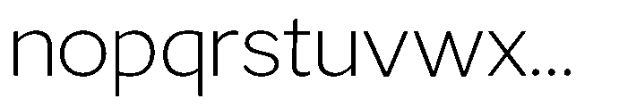 GS Haritsa Extra Light Font LOWERCASE