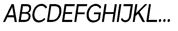 GS Haritsa Italic Condensed Font UPPERCASE