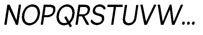 GS Haritsa Italic Condensed Font UPPERCASE