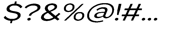 GS Haritsa Italic Expanded Font OTHER CHARS