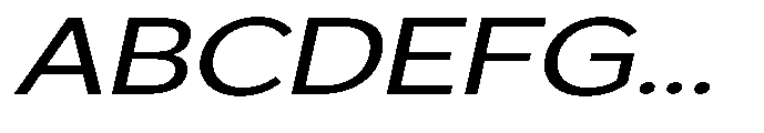 GS Haritsa Italic Expanded Font UPPERCASE