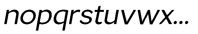 GS Haritsa Italic Font LOWERCASE