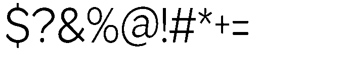 GS Haritsa Light Condensed Font OTHER CHARS