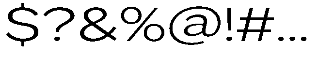 GS Haritsa Light Expanded Font OTHER CHARS