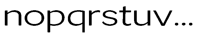 GS Haritsa Light Expanded Font LOWERCASE