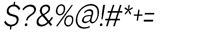GS Haritsa Light Italic Condensed Font OTHER CHARS