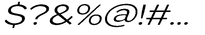 GS Haritsa Light Italic Expanded Font OTHER CHARS