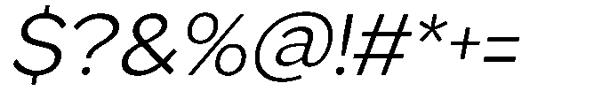 GS Haritsa Light Italic Font OTHER CHARS