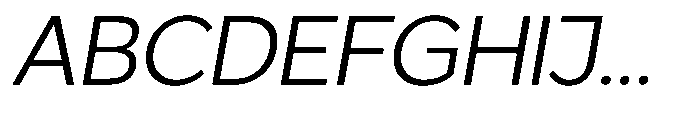 GS Haritsa Light Italic Font UPPERCASE