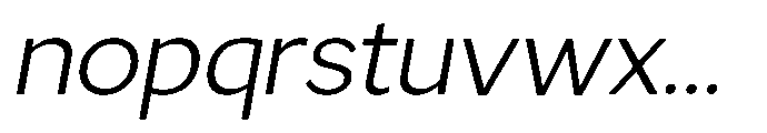 GS Haritsa Light Italic Font LOWERCASE