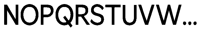 GS Haritsa Medium Condensed Font UPPERCASE