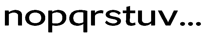 GS Haritsa Medium Expanded Font LOWERCASE