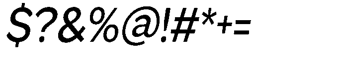 GS Haritsa Medium Italic Condensed Font OTHER CHARS