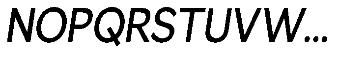 GS Haritsa Medium Italic Condensed Font UPPERCASE