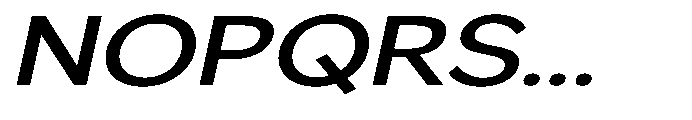 GS Haritsa Medium Italic Expanded Font UPPERCASE