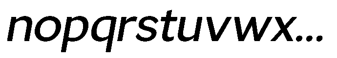 GS Haritsa Medium Italic Font LOWERCASE