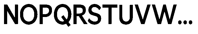 GS Haritsa Semi Bold Condensed Font UPPERCASE