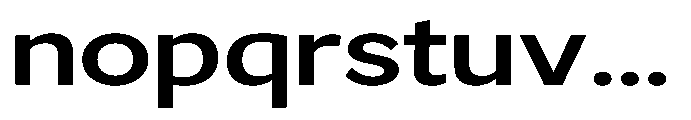 GS Haritsa Semi Bold Expanded Font LOWERCASE