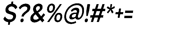 GS Haritsa Semi Bold Italic Condensed Font OTHER CHARS