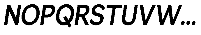 GS Haritsa Semi Bold Italic Condensed Font UPPERCASE