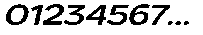 GS Haritsa Semi Bold Italic Expanded Font OTHER CHARS