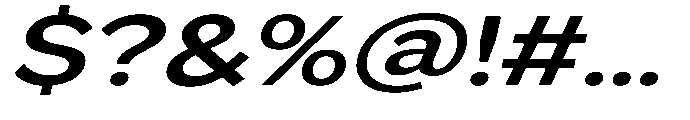GS Haritsa Semi Bold Italic Expanded Font OTHER CHARS