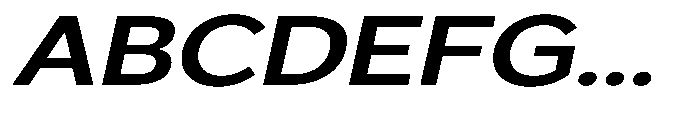 GS Haritsa Semi Bold Italic Expanded Font UPPERCASE
