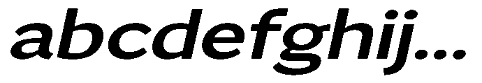 GS Haritsa Semi Bold Italic Expanded FONT