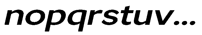 GS Haritsa Semi Bold Italic Expanded Font LOWERCASE