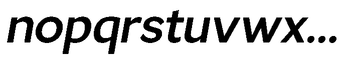 GS Haritsa Semi Bold Italic Font LOWERCASE