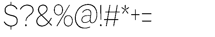 GS Haritsa Thin Condensed Font OTHER CHARS