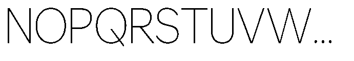 GS Haritsa Thin Condensed Font UPPERCASE