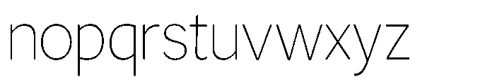 GS Haritsa Thin Condensed Font LOWERCASE