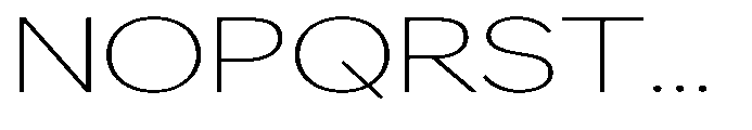 GS Haritsa Thin Expanded Font UPPERCASE
