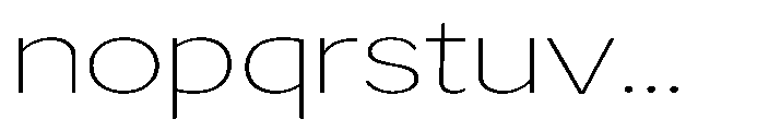 GS Haritsa Thin Expanded Font LOWERCASE
