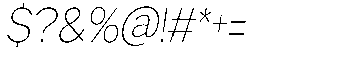 GS Haritsa Thin Italic Condensed Font OTHER CHARS