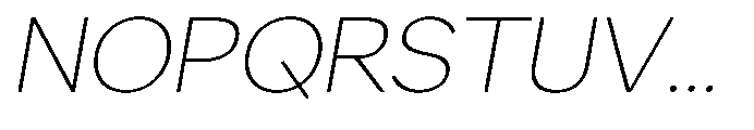 GS Haritsa Thin Italic Font UPPERCASE