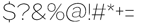 GS Haritsa Thin Font OTHER CHARS
