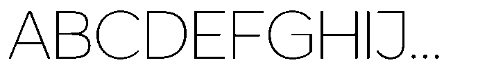 GS Haritsa Thin Font UPPERCASE