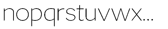 GS Haritsa Thin Font LOWERCASE