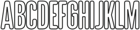 GTS ROCKET RUMBLE OUTLINE Condensed otf (400) Font UPPERCASE