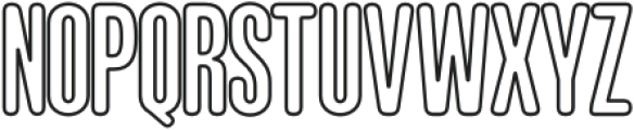 GTS ROCKET RUMBLE OUTLINE Condensed otf (400) Font UPPERCASE