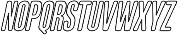 GTS ROCKET RUMBLE OUTLINE Obliq otf (400) Font UPPERCASE