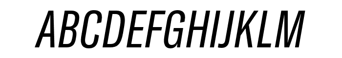 GT America Compressed Regular Italic Font UPPERCASE