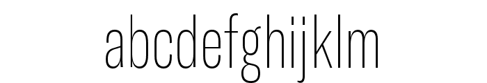 GT America Compressed Ultra Light Font LOWERCASE