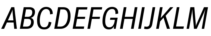 GT America Condensed Regular Italic Font UPPERCASE